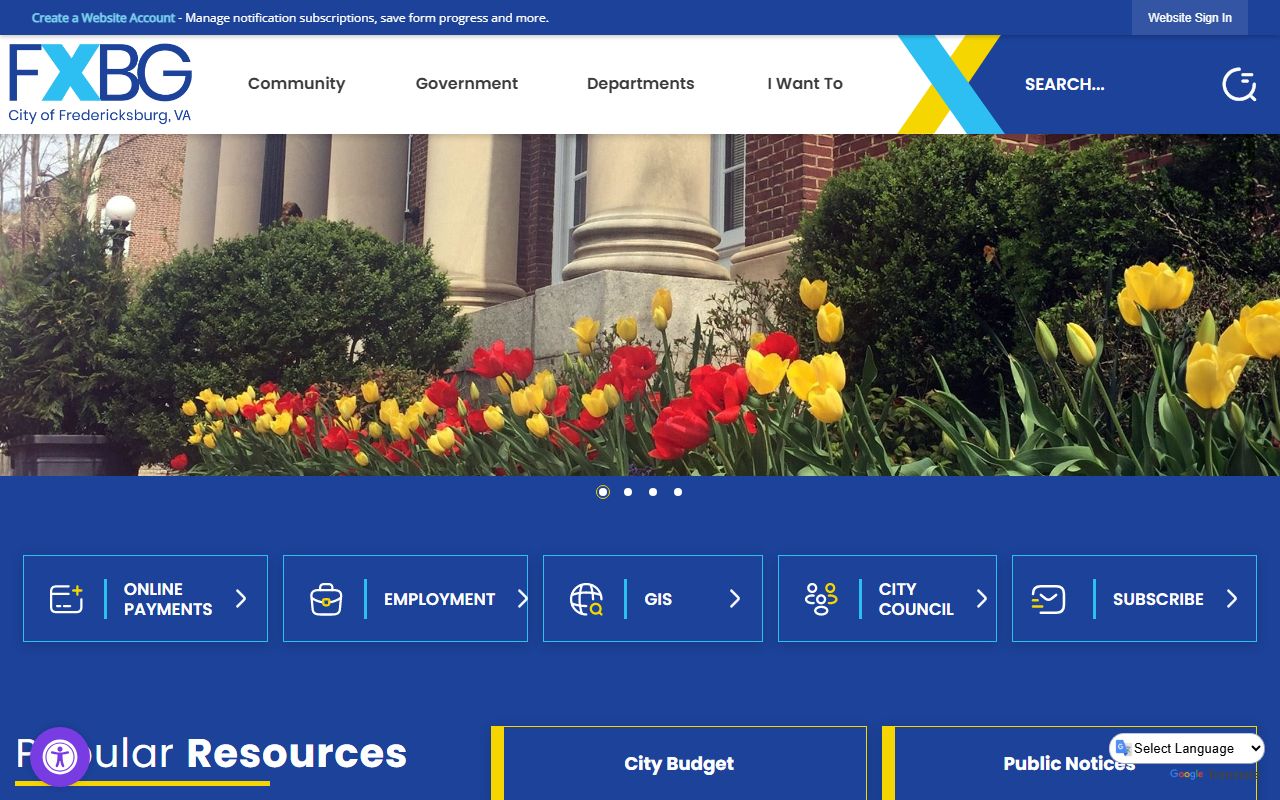 Fredericksburg Virginia traffic records portal
