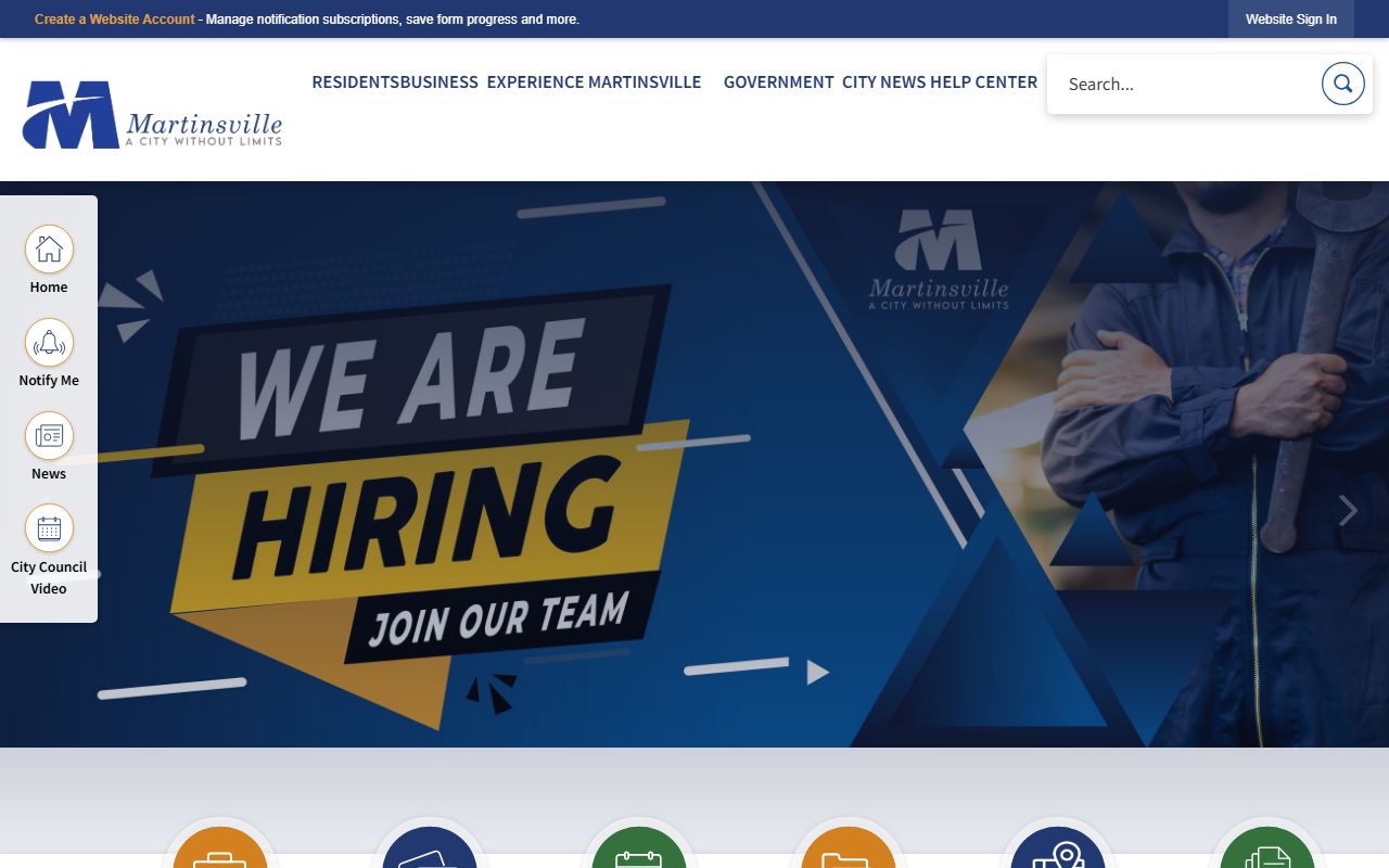 Martinsville traffic ticket records portal and city government resources