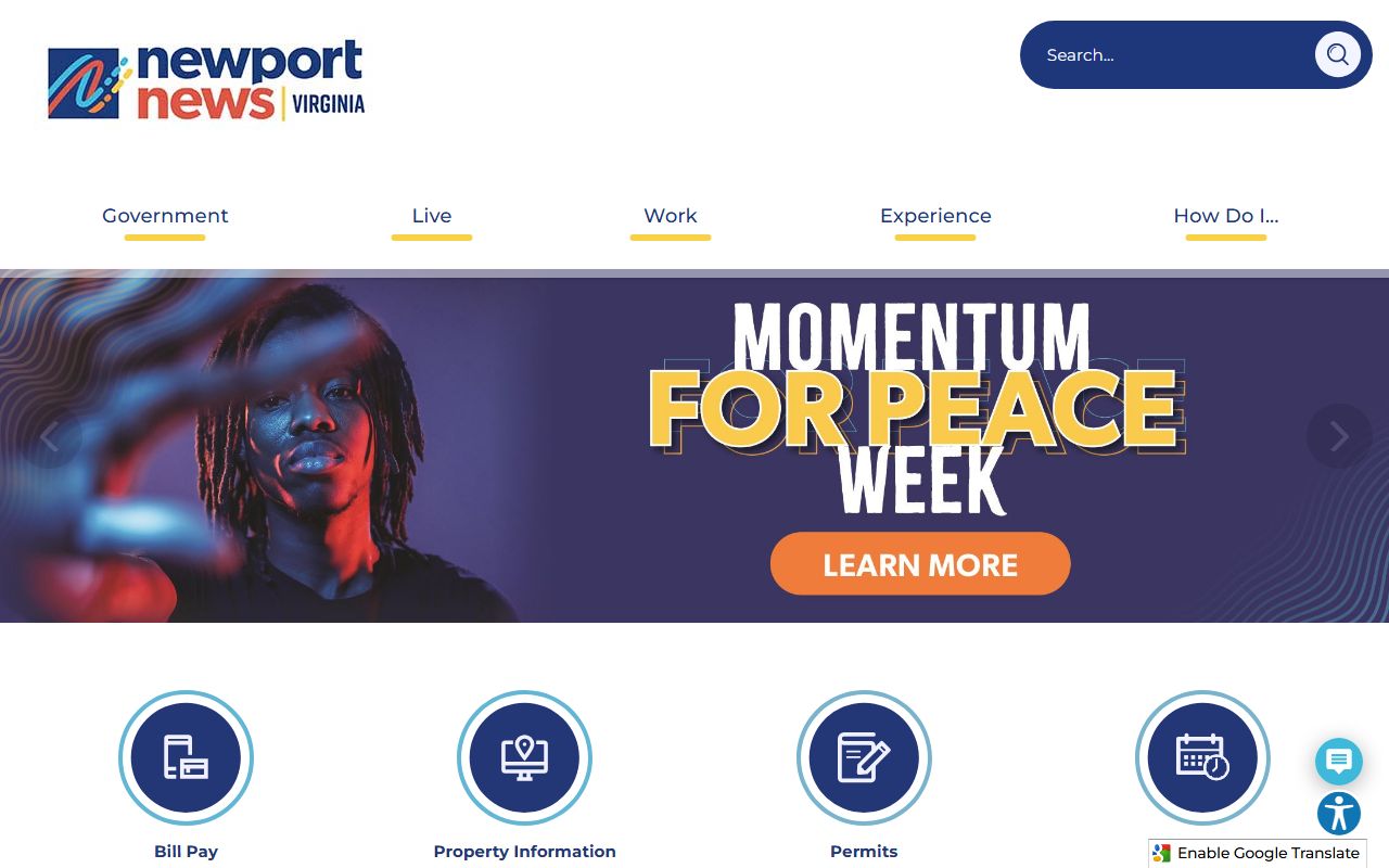 Newport News City Government - traffic ticket records and police department