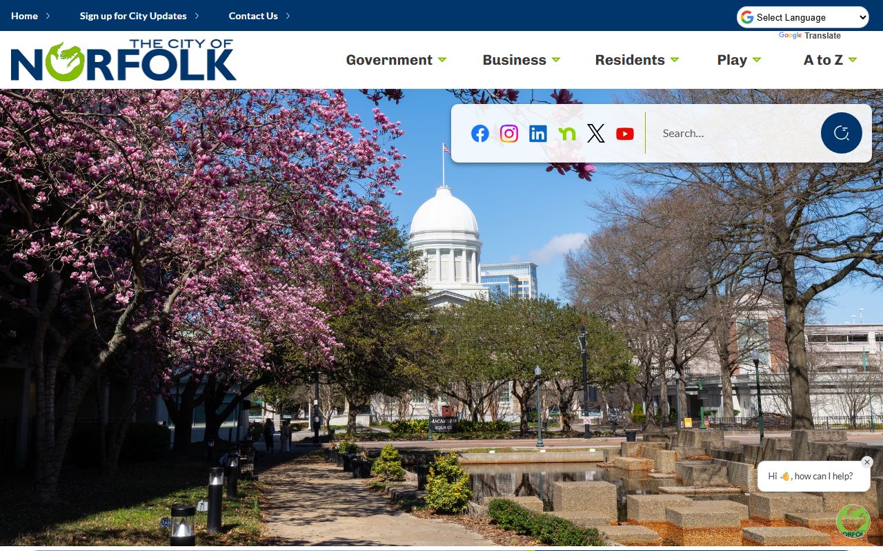 Norfolk City Government - traffic ticket records and police department information