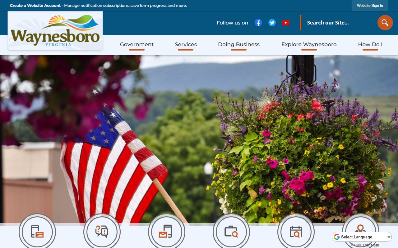 Waynesboro Virginia traffic citation and city services portal