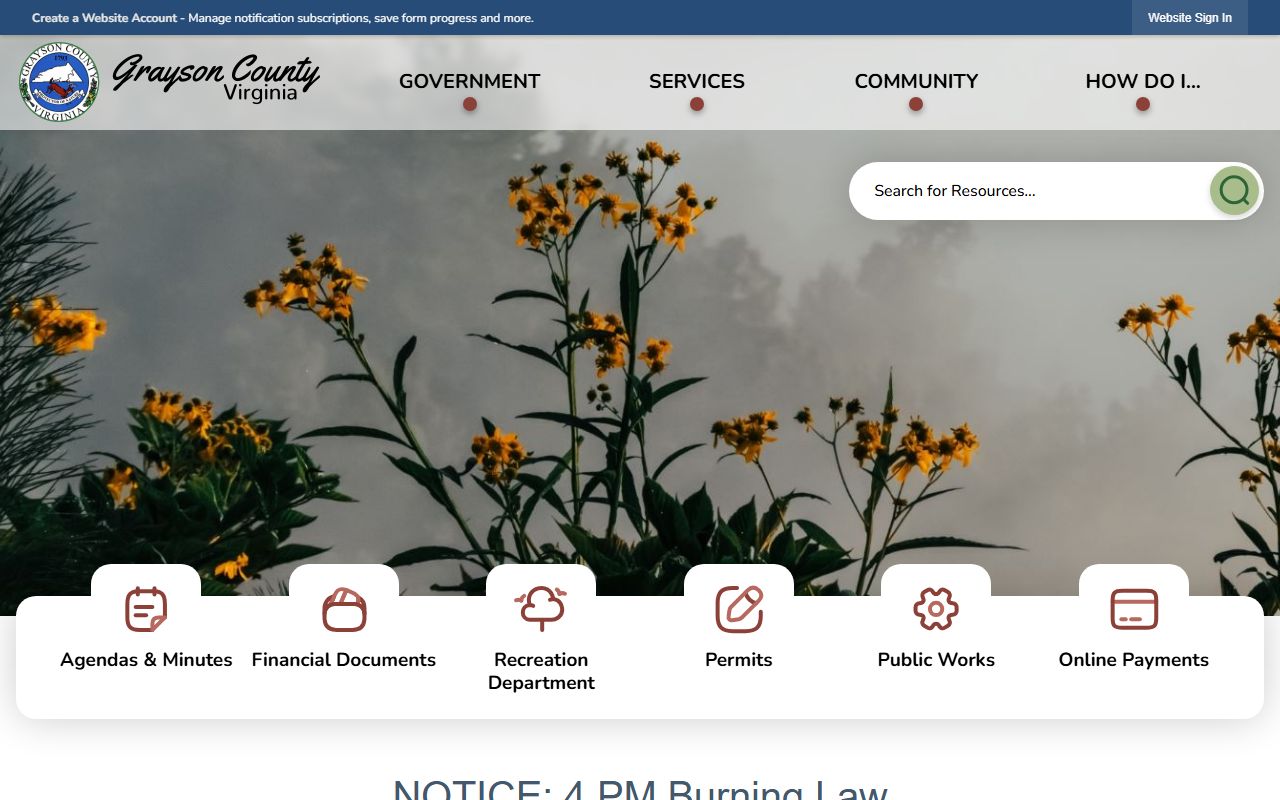Grayson County Sheriff traffic enforcement and citation records